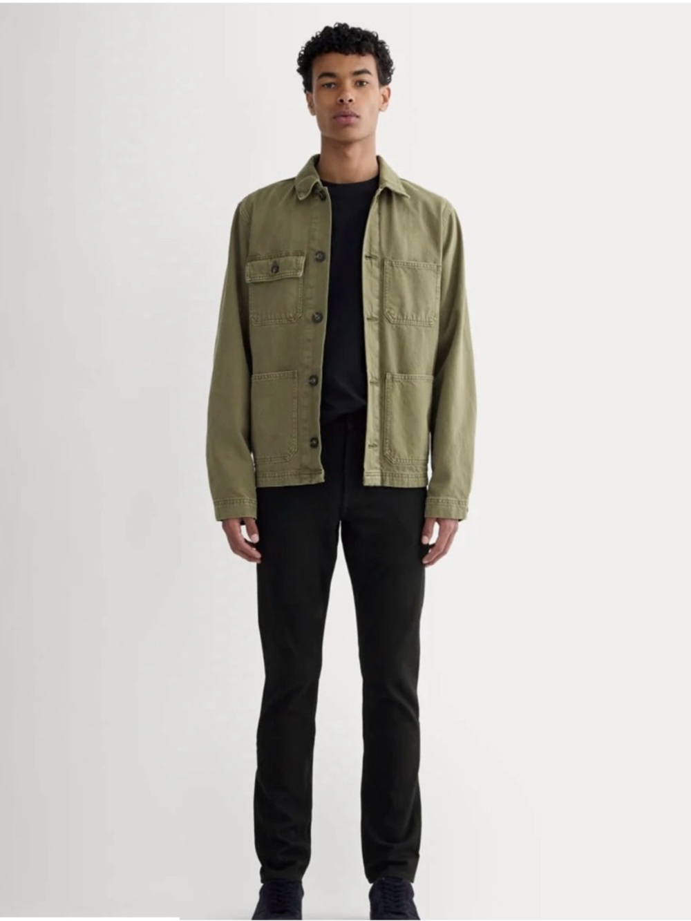 🖤 EVERLANE UNIFORM JEANS BLACK 38x30 New THE SLIM JEAN